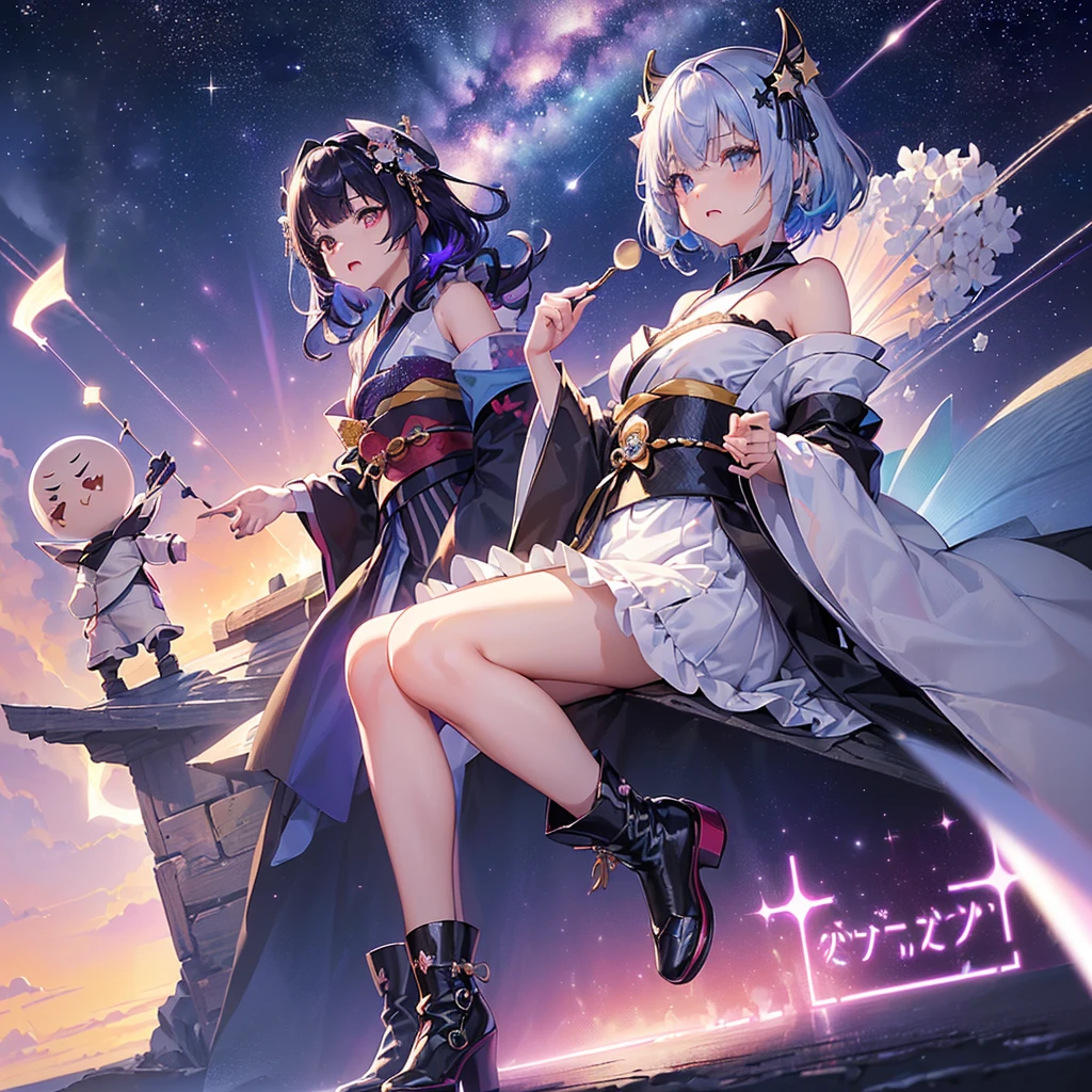 cosmic sisters、2 people、beauty sisters、Great style、