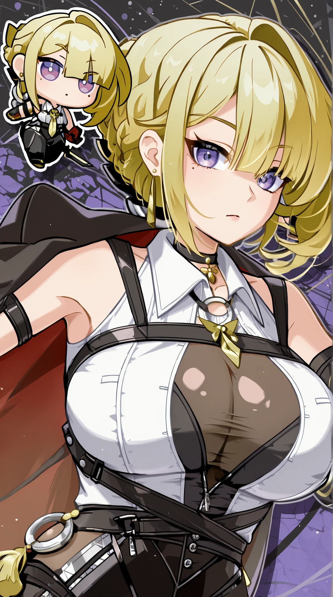(One girl),(short hair),(sidelock),(Blonde),(hair intakes)+,(Princess Connect)+,(huge breasts),(plump)+,(beautiful girl)+,[Big thighs],(slant eyes),pink eye,(Futanari),(boyish),(Priest),Succubus,pink leotard,(thigh-high socks thighhighs),(long gloves),say,(Erotic squatting),see-through ,(White Background:1.5),