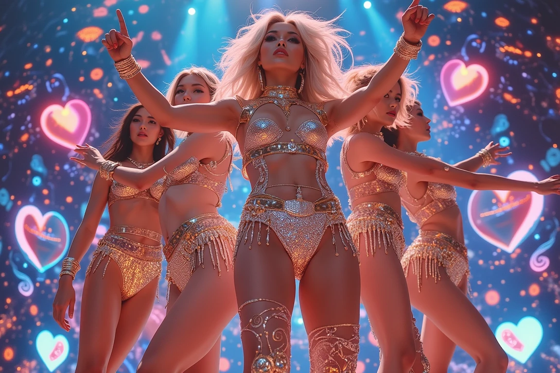 Cute 18 year old girl, Carnival Bikini Woman suit, short curly hair, blonde hair, beautiful face, rain, roof, masterpiece, exquisite details, perfect anatomy, fighting stance Realistic