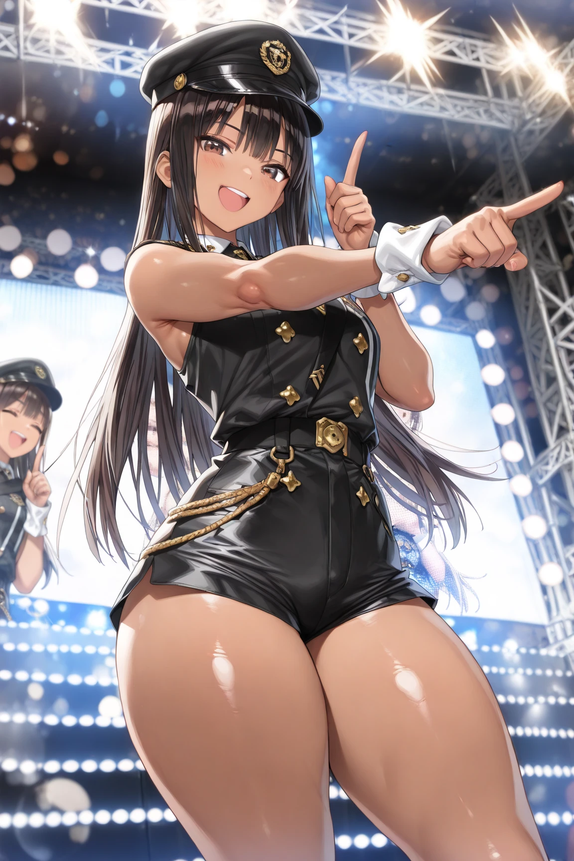 masterpiece, highest quality, become close, Focus on the characters, (1 girl:1.5), (alone:1.5), Yamada_Anna, (Long Hair:1.5), (Brown Hair:1.5), (Brown eyes:1.5)、 (Bent body:1.0), (Center of chest:1.5), (Ecstatic expression:1.5), (Observe the audience:1.5), (sketch:1.5), (pointed:1.5), (Observe the audience:1.5),Beautiful leg lines、Thighs、garter belt、Ecstatic expression、Juice dripping from the crotch、Only the lower body is naked、I'm not wearing anything、Tank top、On all fours on the floor、on all fours、all on fours、Diagonally from behind