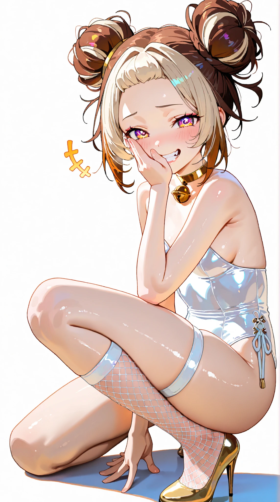 (small breasts:1.2), (perky chest:1.2), (pointed chest:1.2), (Pudding cake magazine cover:1.3),(from above:1.0),(fromside:0.9),masterpiece, 1girl, Amazing Cleavage:1.1, thin waist, optimum,tmasterpiece,hight resolution,best qualtiy,hyper HD,super detailing,awardwinning,16 K,solo,(The upper part of the body),anatomy correct,Beautiful cyberpunk girl,Cowboy Shot,cute face,a blond,Longhaire,Twin-tailed,Braids, Hairline,(scarlet eyes),long eyelasher,Hanging eye corners,White skin of the,shoot from the side, ((see through camisole:0.1)), ((Sheer nipples:1.0)),Rocket Tits,(Slim body),smile,seductive weak smiling,(with sparkling eyes and a contagious smile),open mouth, Looking at Viewer,