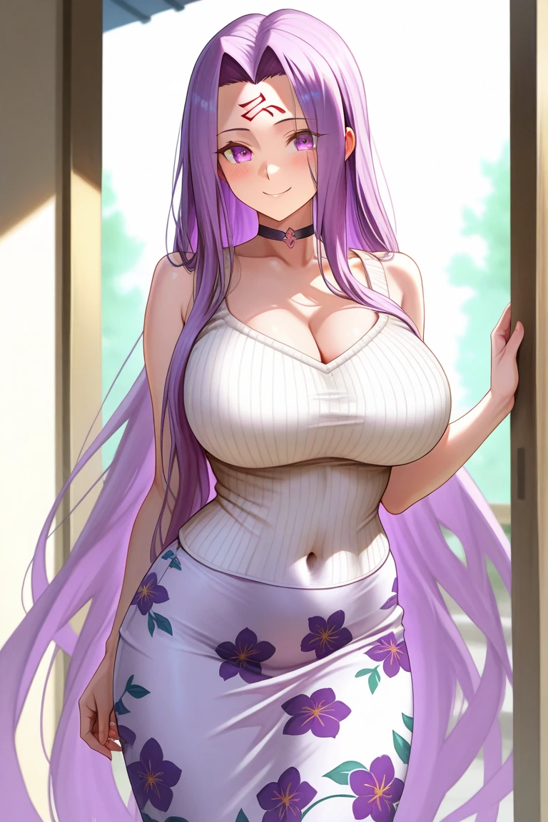 ultra-detailed,
master piece,best quality,high resolution,
beautiful eyes,detailed eyes,detailed face,
beautiful detailed eyes,symmetrical clear eyes,
1girl,fern, long hair, bangs, (purple eyes:1.1), purple hair, sidelocks, blunt bangs, (bright pupils:1.5), half updo,dress, white dress, long dress,fat,huge breasts,wide hips,