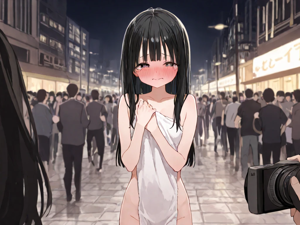 masterpiece, best quality, oyamamahiro, solo, , (petite), long hair, cowboy shot,
orgasm, leaning forward, nude, flat chest, bottomless, pussy, park, crowd,