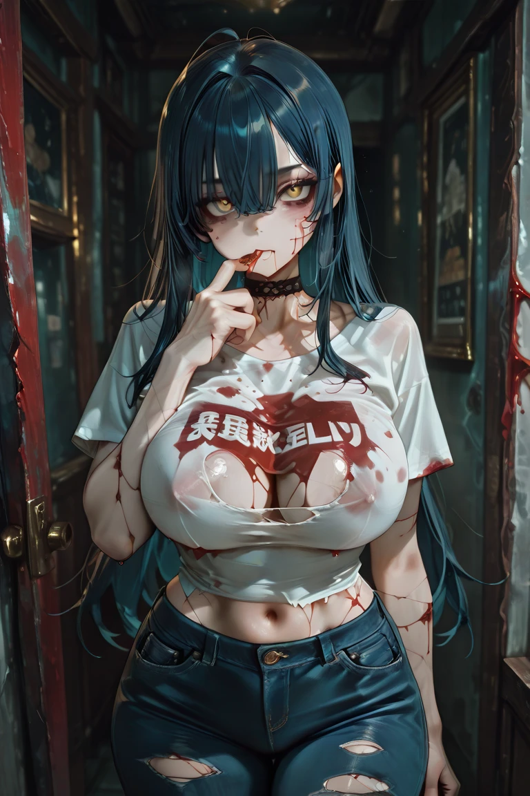 (((realist Photography))),, portrait, (scary face:1.3),, beautiful girl, looking at the viewer, , (School uniform:1.2), buttoned shirt and pants, , (busty cleavage:1),, on the japanese street, (Environment details:1.3),, (raw photo, GC unit, Photography, ultra realist details, sharp focus, detailed skin,4k, High resolution, masterpiece, Best Quality, realist, Vibrant:1.2),, (8k,4k, HD, High resolution, professional, cinematographic, movie, dramatic),, (anamorphic depth of field background blur), detailed background, huge breasts