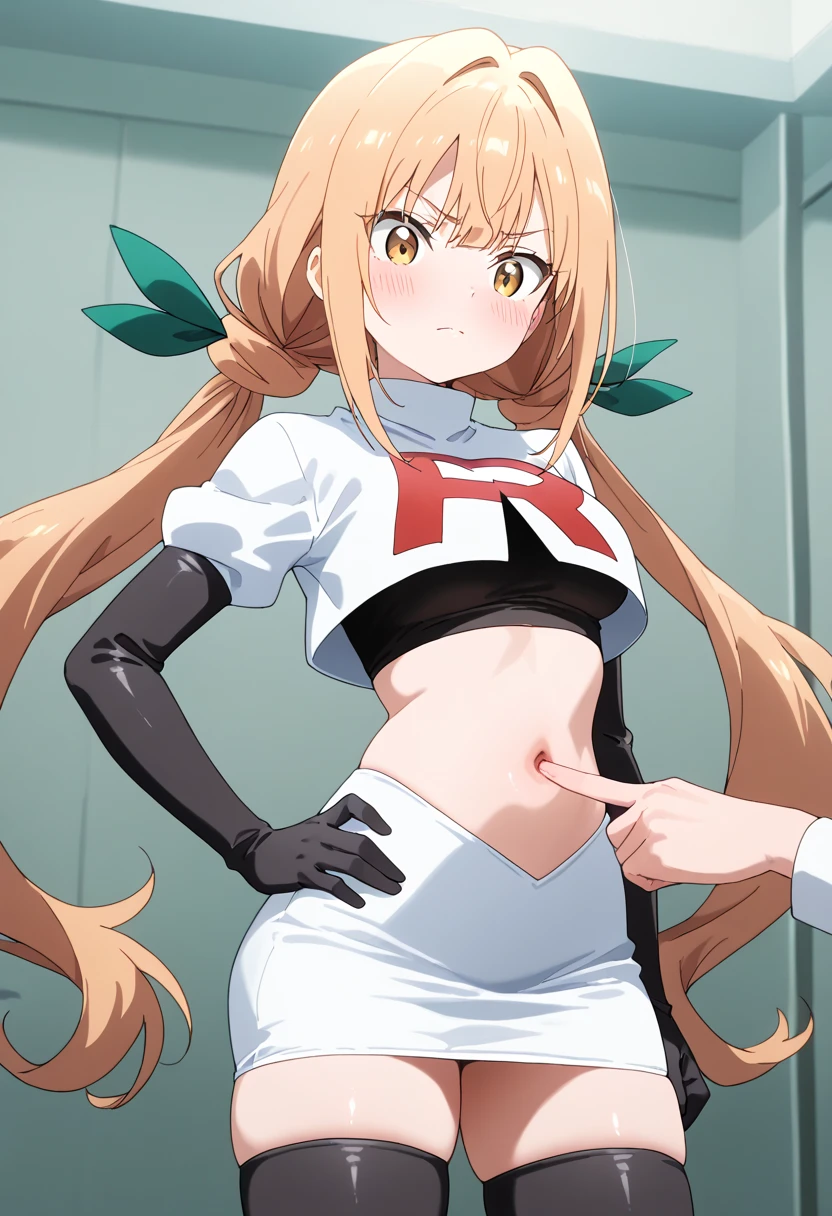 score_9, score_8_up, score_7_up, score_6_up, uncensored, suguha kirigaya, long hair, blonde hair, hair ornament, green eyes, ponytail, hair tubes, naughty face, shiny skin, sweating, BREAK (masterpiece:1.2), best quality, high resolution, unity 8k wallpaper, (illustration:0.8), (detailed eyes:1.3), perfect lighting, extremely detailed CG, (perfect hands, perfect anatomy), hearts, pleasured, 1girl, breasts, pubic_hair, censored, necktie, solo, toilet, gloves, blush, pussy, large_breasts, nipples, spread_pussy, heart, spread_legs, tongue_out, sweat, tongue, fingerless_gloves, looking_at_viewer
