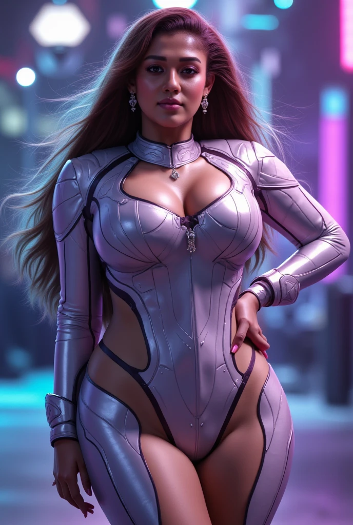 a female superhero in a tight combat suit, detailed face, intense expression, muscular physique, dynamic pose, urban city backdrop, dramatic lighting, cinematic composition, vibrant colors, photograph,UHD,masterpiece, 8k, hyper detailed