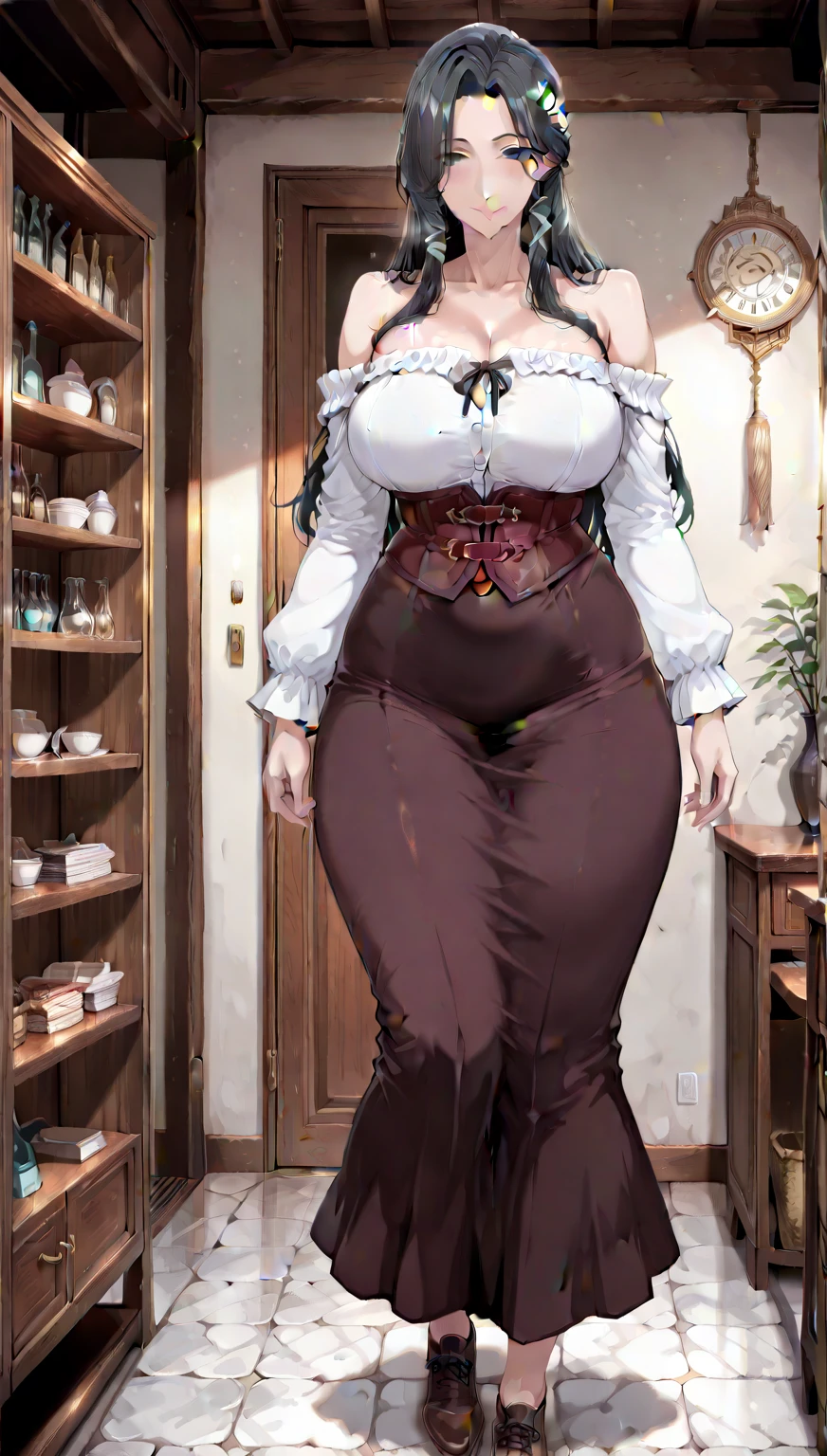 ((best quality)), ((masterpiece)), (detailed), perfect face, araffe woman thick and thight long pants posing for a picture, curvy model,, curvy hourglass figure, sexy longest hand t-shirt, thicc, beautiful full body shot, soft curvy shape, in a longest hand t-shirt, a beautiful woman , bbwchan, , armpits, there is a old woman posing in a dark room with a maroon burka clothes , 43 years old, thick body, beautiful thick female, wide hips, thick legs, she has a jiggly fat round belly, thick thighs, curvy hourglass figure, thicc, curvy model, widest hips, hyperrealistic full figure, bbwchan, voluptuous body, thick, tattooed body, tattooed hands, hena on arm, hena in belly, Burka girl, muslim clothes, 43 years old woman. Burka chubby woman, chubby cheeks, wearing a sneakers, bob hairstyle, thick neck, short neck, there is a woman random pose red-brown hijab, bbwchan, thicc, brown hijab outfit, brown hijab fashion model, korean girl, korean woman, wearing brown robe, full length shot, alluring plus sized model, japanese goddess, clothed in hooded, voluptuous and arousing, portrait shot, curvy model, voluptuous body, wonderful, nene tanaka body , bbwchan, The overall atmosphere is smooth , haunting illustrations, extremely high-resolution details, photographic, realism pushed to extreme, fine texture, 4k, ultra-detailed, high quality, high contrast, red sneakers , cold atmosphere ,, 8k resolution , ultra-detailed resolution , wearing long thight pants, random pose with full body , full body, diamond necklace , wearing a watch , thick arm, thick cheeks , wearing a gold Bracelet