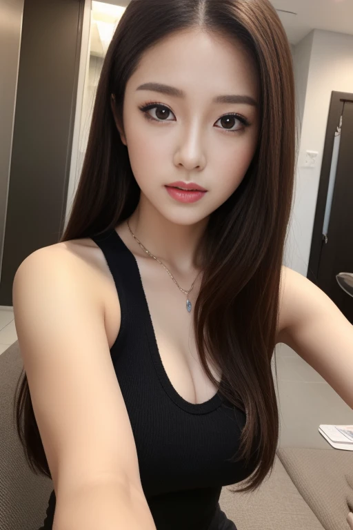 ((Best quality, 8k, Masterpiece :1.3)), Sharp focus :1.2, A pretty girl 24 years old with perfect figure :1.4, Slender abs :1.3, Raw photography、超A high resolution, full body, Ultra High Definition, (Photorealistic:1.4), Detailed Photo, Smiling, Sexy, Facing Camera, Close-up , (Photorealistic), (1girl), Beautiful Face, (Realistic Face),Beautiful Hairstyle, Realistic eyes, beautiful detail eyes, (realistic skin), beautiful skin, (sweater), absurd, attractive, ultra high resolution, ultra realistic, high definition, golden ratio,Good hands、10、high-reaster-piece、highest quality、head:1.3、((Hasselblad photo))、Fine Skin、crisp focus、(Light like a movie)、gentle lighting、Dynamic Ungle、[:(detailed face:1.2):0.2]、
Negative Pro,  Highly detailed face and skin texture, Detailed eyes, Double eyelid,masterpiece,super fine eyes,super fine hand, face zoom, perfect makeup,(Huge breasts that look like they might burst:1.1)
