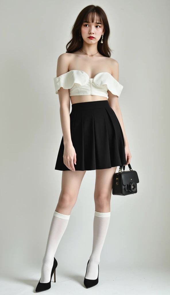 You can even see the feet, (Arch your back), Be patient with peeing, mini skirt, (From below), uniform, (can not see, No humans, Headless, Faceless:1.5), Cute big tits, (8k, RAW Photos, Highest quality, masterpiece:1.2), (Realistic, photo-Realistic:1.37), Photon Mapping, Radio City, ((Hasselblad Photography)), Physically Based Rendering, whole body, socks