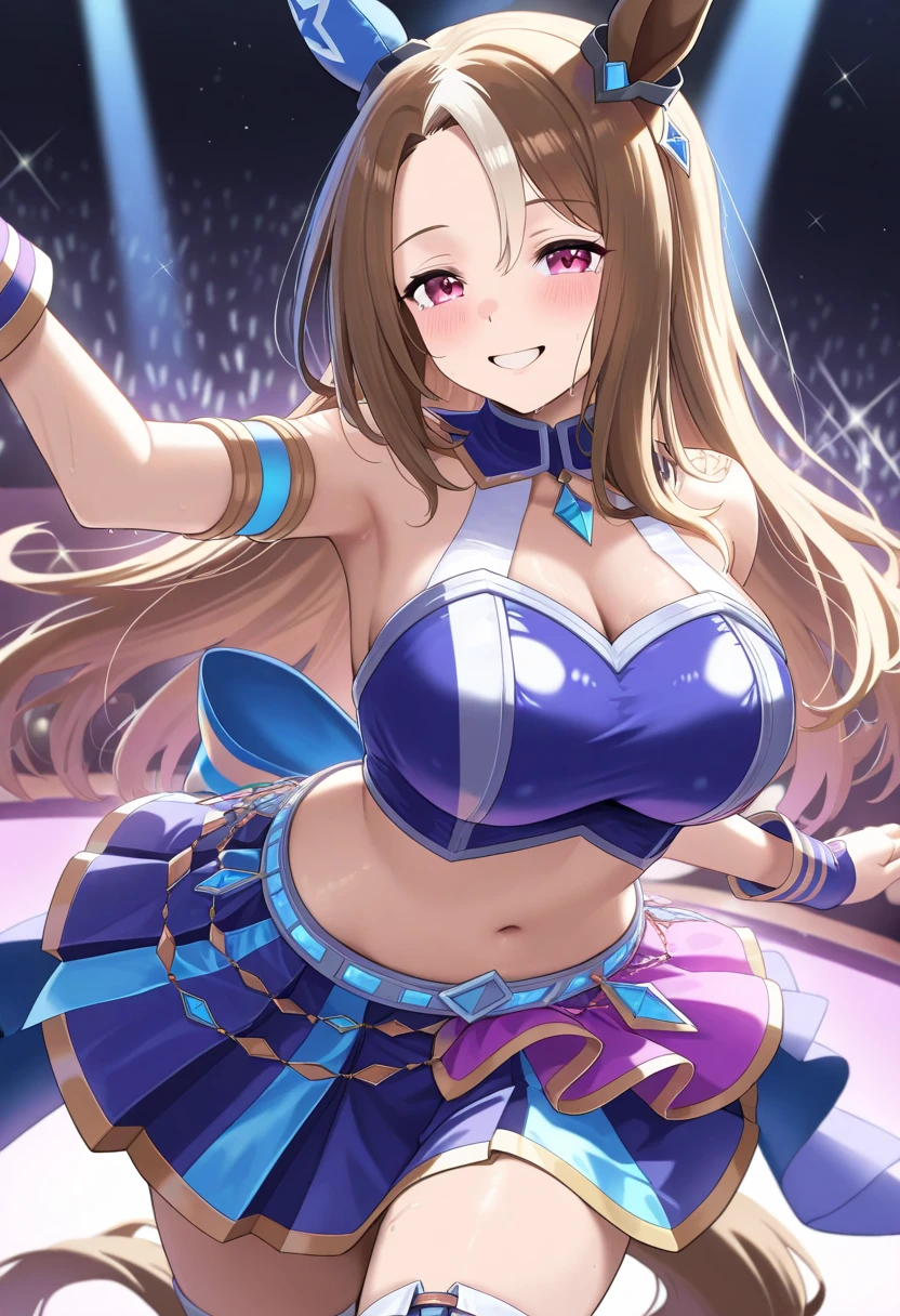 idol dancing in front of a microphone, ((1girls:1.3)), ((moe style:1.3)), ((idol outfit:1.3)), microphone, dancing, ((large breasts:1.3)), ((centerfold:1.3)), ((extremely feminine:1.3)), perfect hands, ((perfect face)), ((extremely cute:1.3)), ((masterpiece)), ((8k)), ((best quality)), ((beautiful)), ((extremely detailed:1.3)) , ((absurdres)), AddXL, ((score_9:1.3)), ((score_8_up:1.3)), ((score_7_up:1.3)),