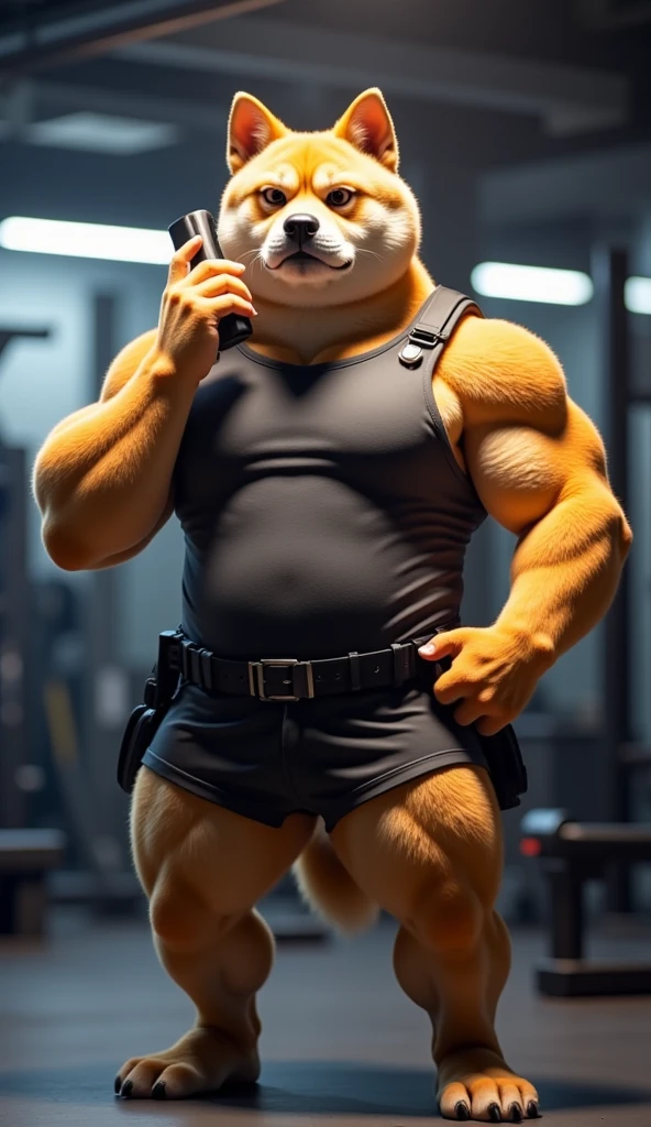 Barefoot furry character, full body, solo, furry male, vivid colors, cinematic.
Strict brawny bulldog coach with dark brown and black fur wearing a whistle around his neck and a red sweatband on his forehead. This bulldog represents the evil embodiment of physical education as a school subject, depicting stereotypes and prejudices towards school coaches. Evil smile, gold iris of eyes, buzz cut hair style (blond hair), yellow tank top, red pants, arrogant, grumpy. He is situated in gymnasium full of gym equipment like dumbbells, jump ropes, and exercise mats. Nice big feet paws.
BREAK, detailed background, 8K, (masterpiece:1.5), intricate details, highly detailed, extreme detail, octane render, Professional Photography, fine art, best quality, highres, (detailed face:1.5), ((full_body)), UHD, (((perfect hands))), low ligth:1.2