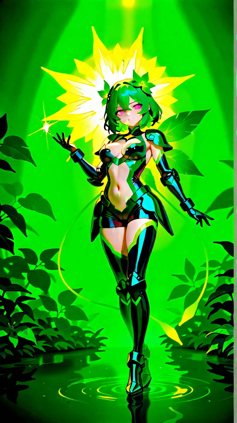 best quality,masterpiece,1girl,solo,(((13years old))),japanese girl,an extremely cute and beautiful girl,highly detailed beautiful face and eyes,petit,cute face,lovely face,baby face,shy smile,show teeth,brown hair,medium short hair,flat chest,skinny,slender,no bra,no Panties, Hairless vagina,(((wearing a  revealing Green Lantern costume,green superhero domino mask))),(((standing in Dark midnight Fantasy style Gotham Castle))),she is looking at the viewer,