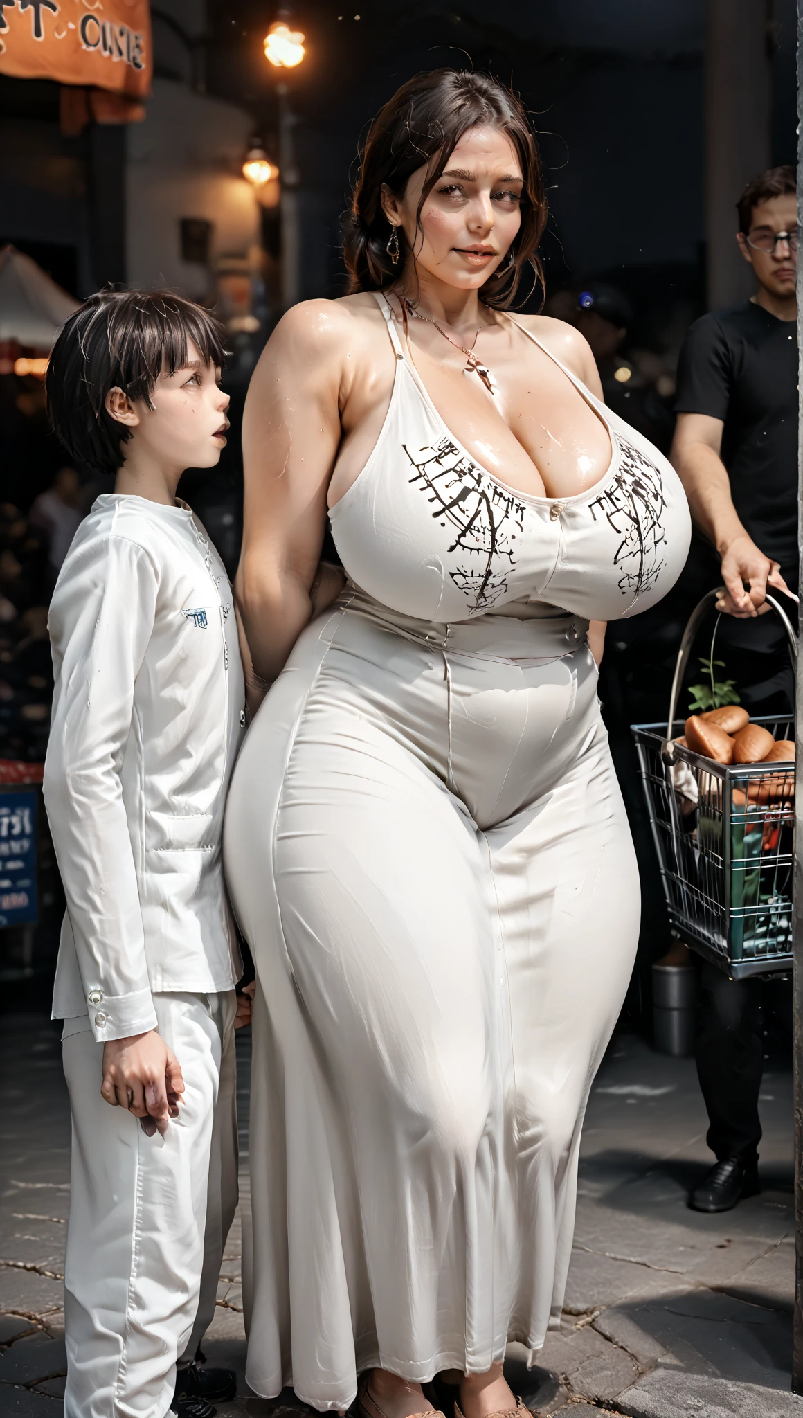1 couple(mother and son)、Flirting、The most beautiful mom in the Japan(Giant body)and son(A little shorter than my mother)、Shopping at the mall、Arm-in-arm date with my son、Too large breasts、top-quality、32k images、​masterpiece、Obscene big、Photos taken with top-of-the-line cameras(Perfect Lighting