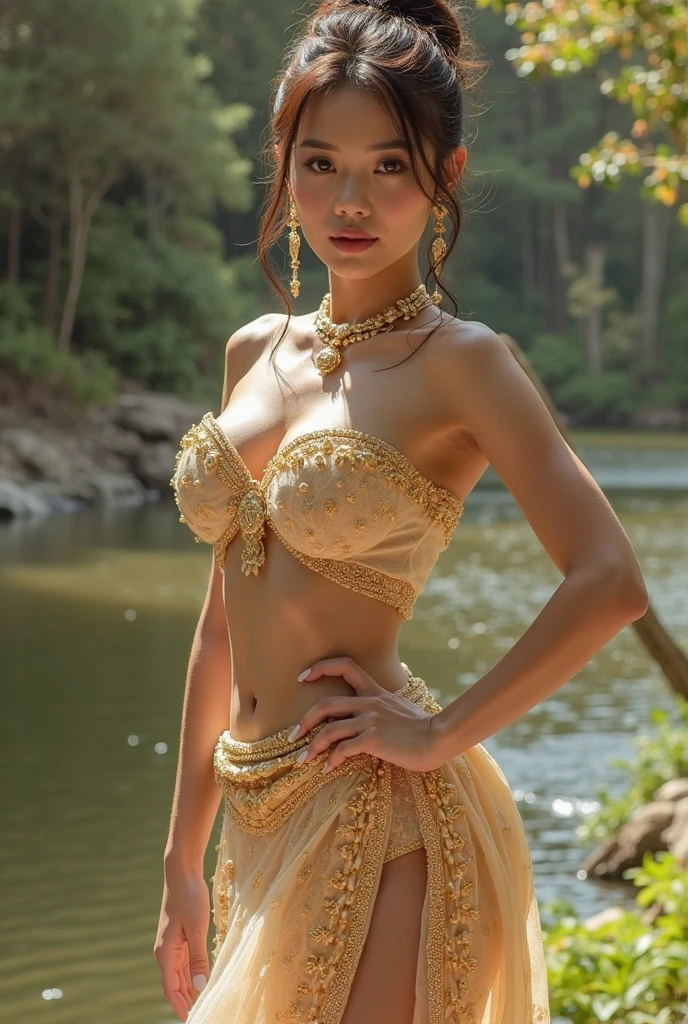 full body shot of smiling iranian beauty in a summer festival, (extremely detailed CG unity 8k wallpaper),face incredibly detailed, lips, realistic, solo,medium breasts,skin tight, puffy , facial, masterpiece,best quality, Intricate, High Detail, dramatic,