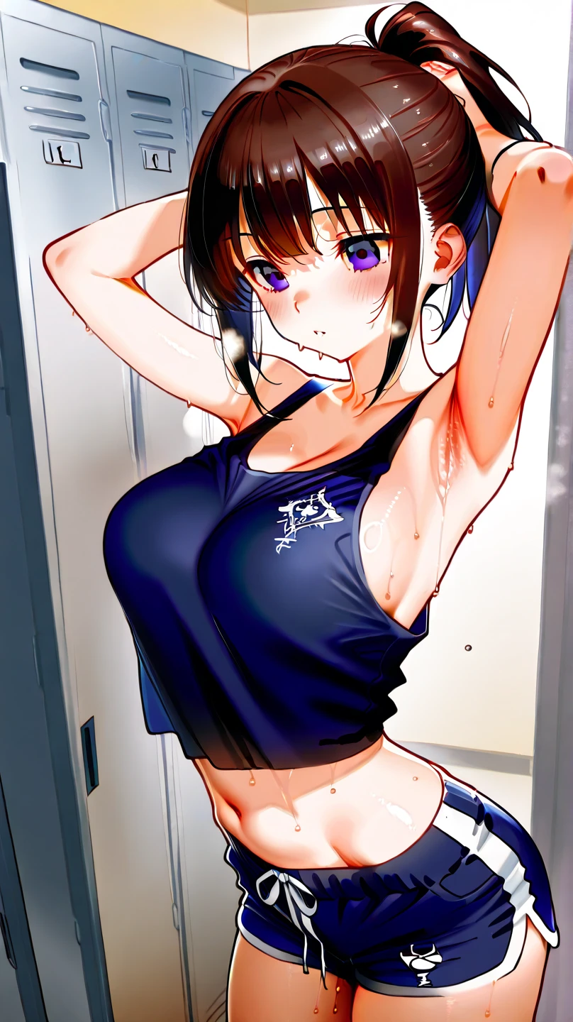 girl taking off her pants