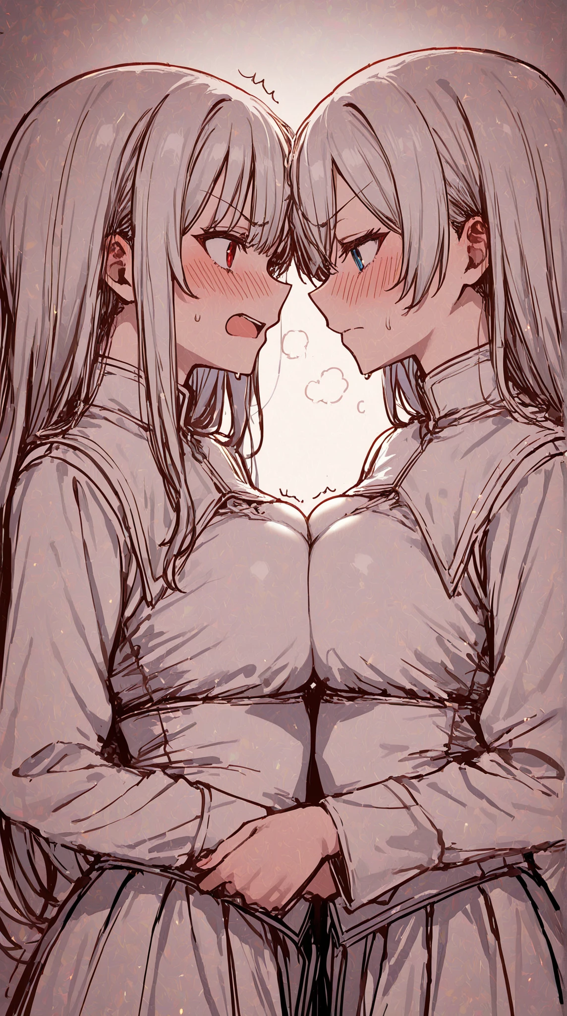(bust:1.5), 바닥에 누워 있는 big bust을 가진 애니메이션 소녀, , Tsk tsk, in a dress, fascinating anime girl, Smooth animated illustrations, ecchi anime style, , Shikamimi, She has a jiggly, fat, round belly, ecchi, Posing in Pudika pose, [ 4k digital art ]!!,(big bust:1.5), (Black eyes with a slight purple tint:1.5), (a devastated expression, dead eyes, dark atmosphere:1.5), (Very white and long hair with a bluish tint, weak perm:1.5), (oversized white shirt:1.5), (bare foot, round-rimmed glasses:1.5), (Belly Fat, muffin top, plump:1.1), (very embarrassed expression, flushing, wet:1.5),(human ear:1.5),