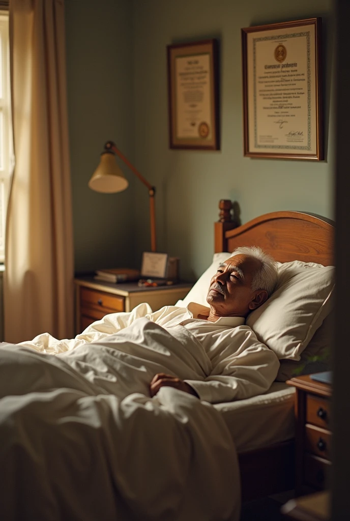 Description of the scene: Astral Projection You are in your room, lying on a double bed. When leaving the body, feel your feet touch the ground. Wears modest white clothes and, looking at the bed, sees an elderly version of herself lying next to a thin man, also elderly, with white hair, both dressed in white. They get up and send you into an astral projection.

In this new environment, a family member stirs a cauldron of boiling water, enquanto a versão mais velha dand you mesma, that was in the room, is next to that person. She pours hot water over the family member., and you, scared, warns that it will burn. The lady, with identical appearance to yours, but older, smiles sweetly and says: "It won&#39;t hurt, only what we allow hurts". You get the message, calms down and walks away, walking backwards.

The elderly man starts talking to you as you walk side by side. After some time, the lady warns that it is time to return, mas pede quand you observe ao redor. You find yourself on a corner, in front of a house with glass windows, surrounded by daisies. Other similar and more daisy-shaped houses are visible ahead.. A path with people dressed in modest white stretches out under the sunlight, that illuminates everything, providing a sense of peace and relief.

Suddenly, you return to the room and see a friend dressed in black, who smiles strangely as she folds her clothes, Without saying a word. Você acorda scared, realizing it was an astral projection.