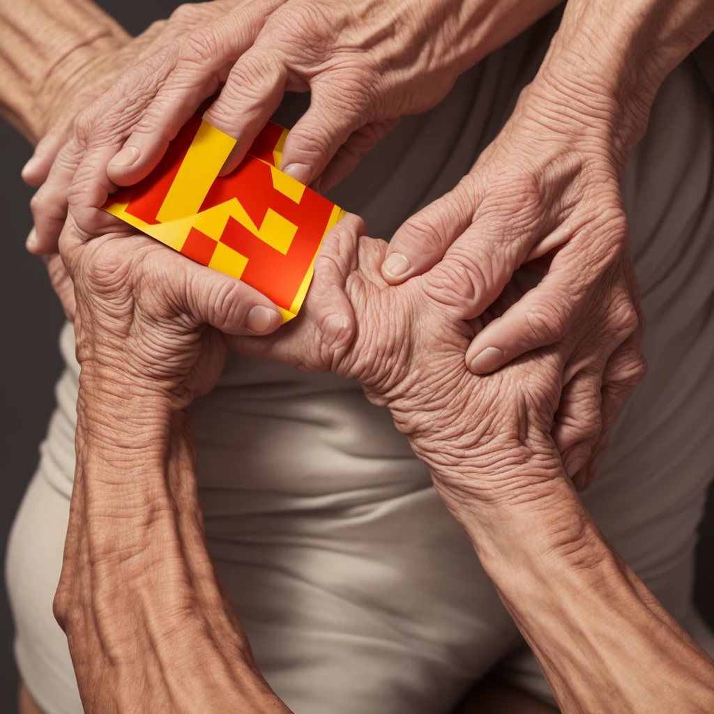 rich elderly woman holding the hand of a poor, dirty 8 year old boy
