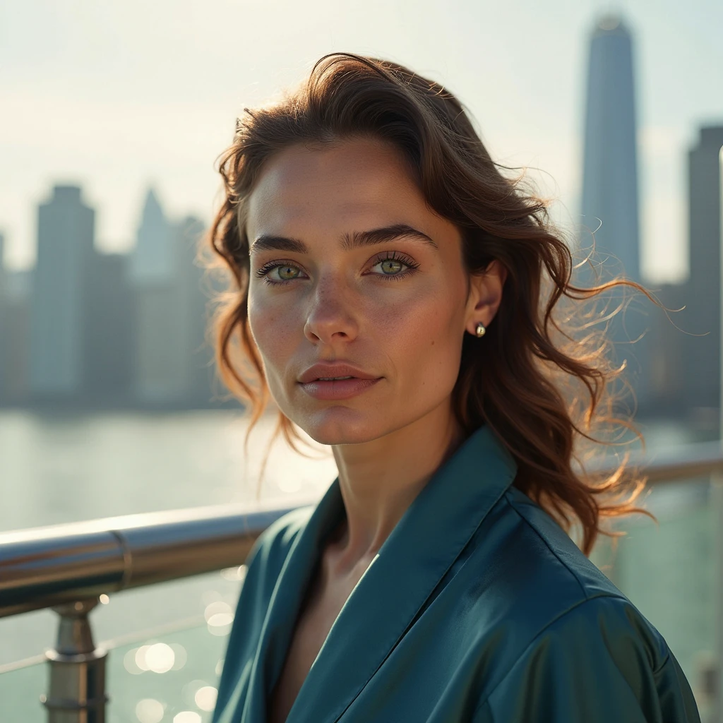 Daisy Ridley com blusa e saia na cor laranja combinando posando em uma boate, garota sexy , desfocar o fundo, melhor qualidade, 1 garota, selfie de uma jovem, ahne maquiagem, maquiagem natural, Look directly into the camera, cara com artgram, maquiagem sutil, Impressionante foto de corpo inteiro, no quarto, seios grandes