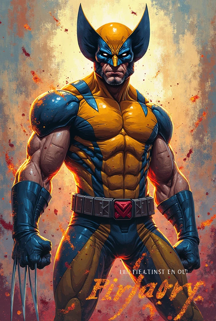 Wolverine da marvel, your costume must be very detailed, realistic art style.