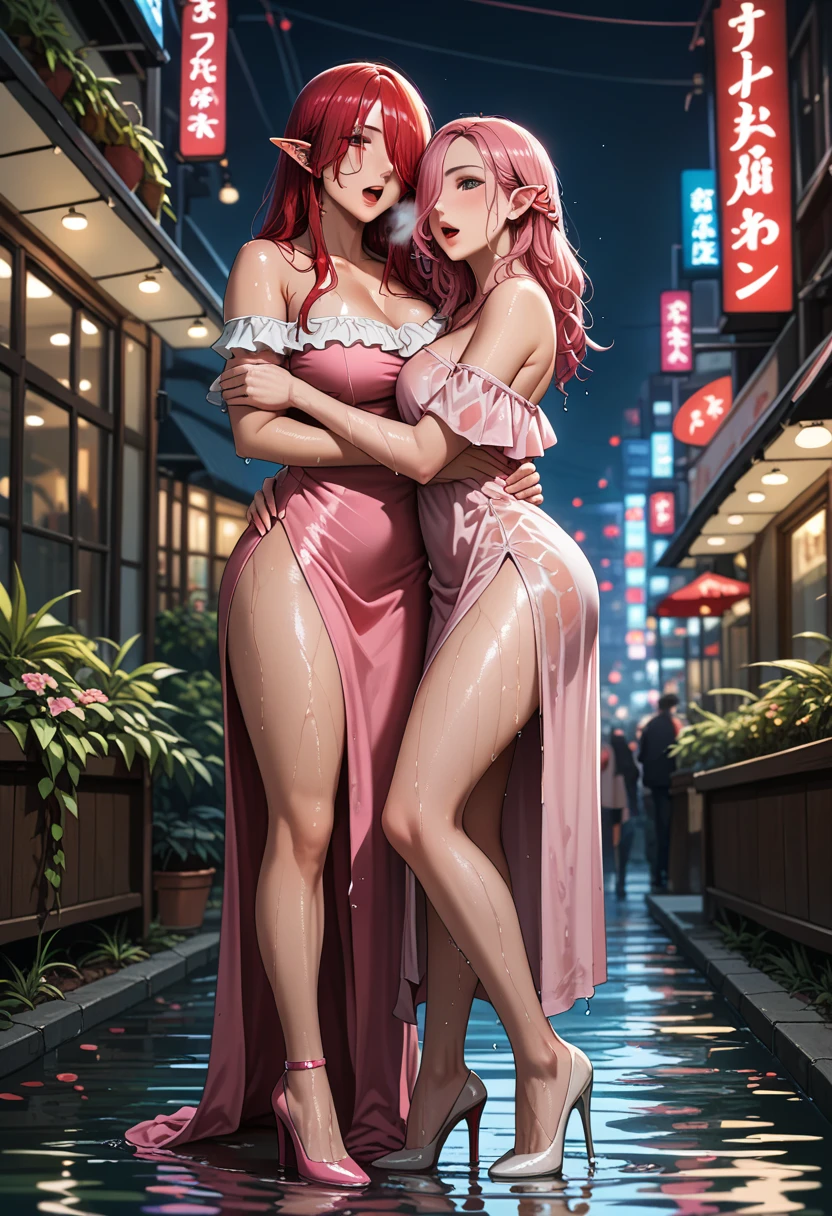((NSFW:-0.95)), (((nipple:-0.9))), ((Acutance:0.85)), (from below) . The background is the downtown area at (Twilight:1.4), (((Red-dyed clouds above hed:1.2))), { Skyscrapers Shining in the setting sun | (many colorful Lights:1.2) | (lens flare) | Burning | heyz | luminous Particles | Mystic sight } . (Masterpiece:1.2) of professional Analog photo with Hasselblad open aperture, (((realistic and photorealistic with touch of rawness:1.37))), physically-based 3D rendering with ultra-detailed. (((Hakata Gion Ymakasa, Fundoshi))), A Number of girls watching .