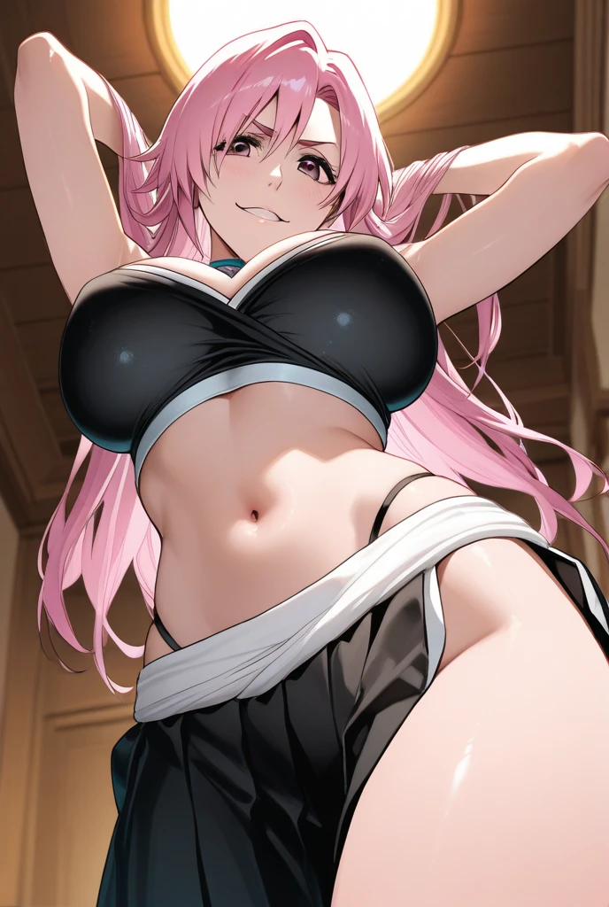 (Nsfw),Hayatakagi, Hajime Takagi, Long hair, bow ribbon, (Twin-tailed:1.3), (Brown eyes:1.5), Hair Ribbon, Pink hair, (eye glasses:1.3),,(looking at the viewers:1.3),BREAK (masutepiece:1.2), Best Quality, High resolution, Unity 8k Wallpaper, (Illustration:0.8), (Beautiful detailed eyes:1.6), extra detailed face, Perfect Lighting, extremely details CG, (Perfect hands, Perfect Anatomy),(the beach:1.3),Naughty big、thighs thighs thighs thighs、solo, very big breast, detailed nipples, deep cameltoe, barely spread legs, caderas anchas, ultra small high leg string thong, translucent stockings, perfect round detailed and realistic nipples, detailed vagina, daylight illuminated, black transparent super ultra small lace lingerie, with an realistic detailed 9mm pistol in one hand in erotic pose, showing her beautiful nipples