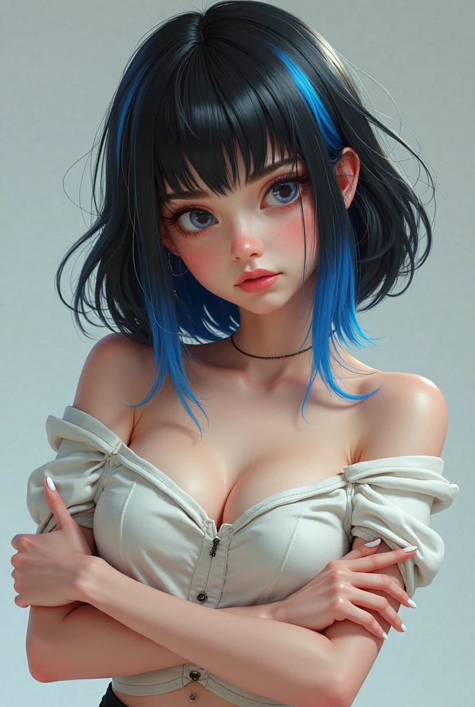 (best quality, 8k, highres, photorealistic:2.0), (solo, one girl:2.0),(lighting: front),(lighting: strong),(Beauty:2.0),(shiny skin:1.5),(oily skin:1.5),(platinum blue hair:1.5),Blush brown makeup , dark eye makeup , use pink glossy lipstick,(big eyes girl:1.5),(emphasize cleavage),(shoulder strapless tiny micro bikini top),((big breasts)),(girl screaming loudly),(Drooling and sucking gesture:1.3),(drool),(look at the viewer:1.6),((amazing orgasm)),(((sexual passion)))