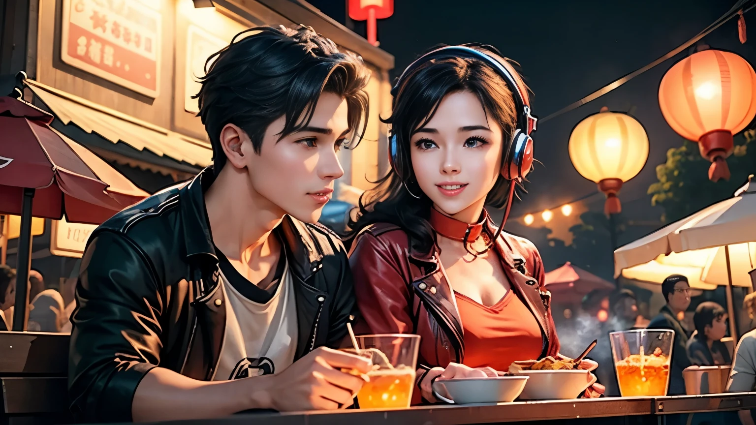 Create a 3D animation depicting three young gangsters with hip hop style. Um deles deve ter um charuto na boca, another holding a glass and the last holding money. Emphasize a party setting with dancing women