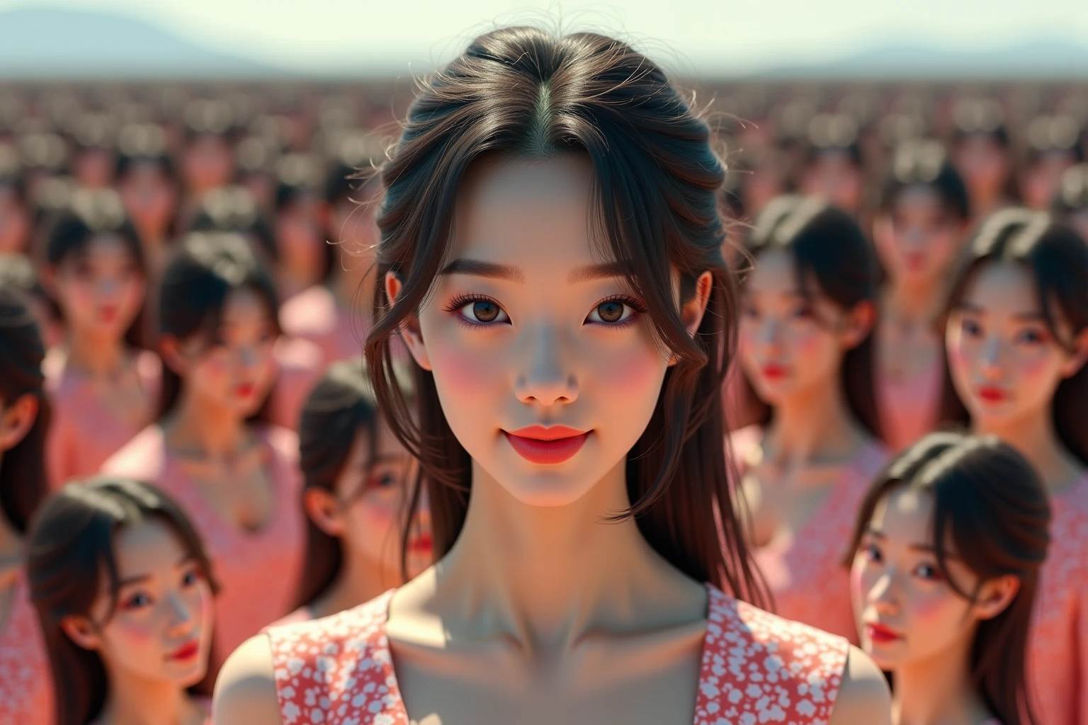 [Japanese Clone girls=Myself], [Perfect Clone girls Raw Photography Art], (16K, Highest quality, Ultra-high resolution, ((Unrealistic, Unprecedented sight, ((A World of Myself Proliferation)), Ultra-realistic))), (Japanese, woman, 26-year-old), (((((Small face, (((((Thick black hair, Semi-long hair)))))))))), ((Very beautiful detailed girls, Accurate body structure, とても詳細なSuper big breastsボディ)), (((Super big breasts, Large, swelling breasts))), (((White shirt, Big breasts emphasis, I can see the cleavage, Black Mini Skirt))), ((Dark Eyes, Mature face, Cute Smile, A gentle gaze)), (((((Happy laughter))))), (((((Very detailed, 1girl-1,000,000,000,000,000,000,000,000,000,000,000,000,000cloning girls))))), (((((A very detailed and precise description of the doppelganger, Perfectly the same girl, The exact same smile, Perfect same hair, Perfect same clothes, Exactly the same height, 完璧な同じLarge, swelling breasts))))), (((((Myself only))))), (((Perfect description, Filling the Earth 1,000,000,000,000,000,000,000,000,000,000,000,000,000cloning girls-1,000,000,000,000,000,000,000,000,000,000,000,000,000^100,000,000cloning girlsのMyself, 異次元のSuper dense, Super denseの中心に広くフォーカス, I&#39;m happy to be surrounded by countless versions of myself, I want to drown in love with countless versions of myself., I want to be drowned in love with countless versions of myself around me., Holding hands, hug, hug, kiss, Touching breasts))), (((Very detailed, Extremely crowded, Super dense, Super crowded))), ((Bright and soft light)), ((((((((Very detailed and clear hyper-perspective drawing)))))))), (((Subject depth zero))), Everyone is sexy