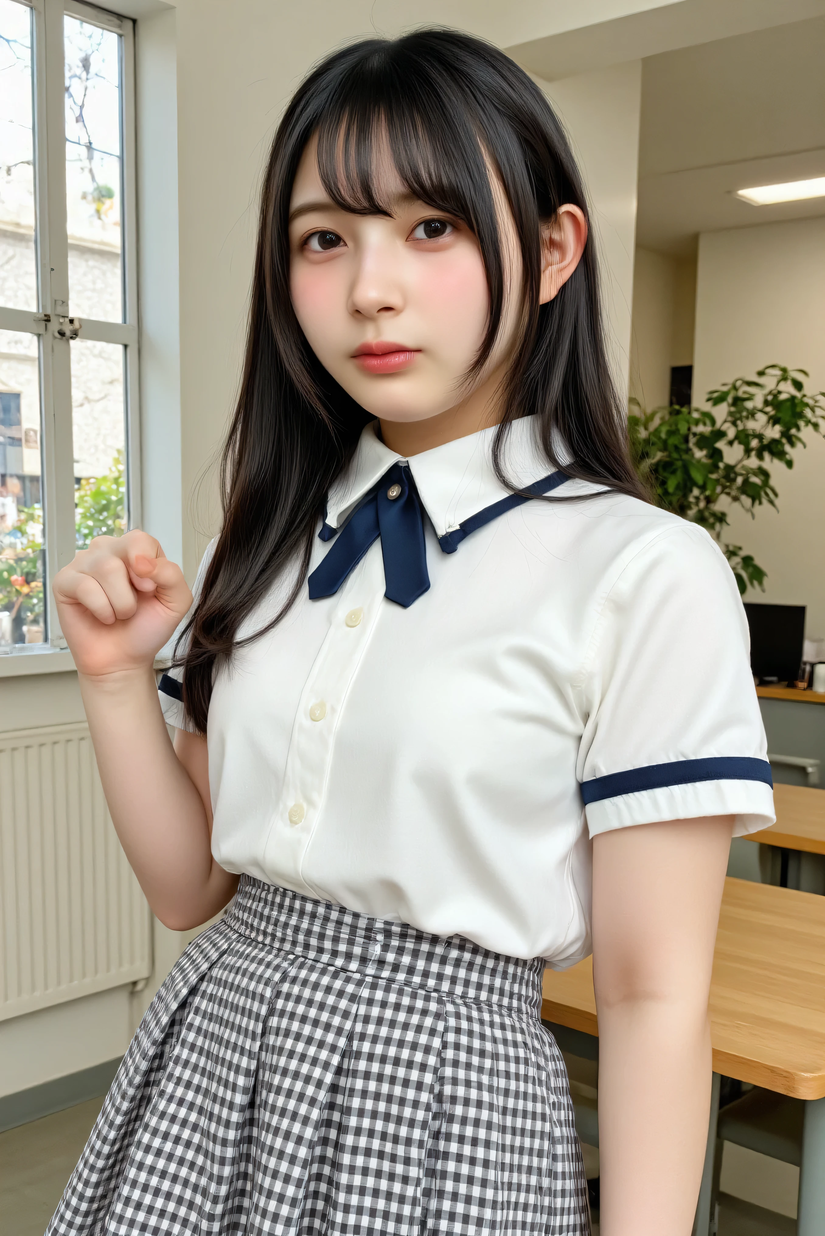 8k, RAW Photos, Highest quality, masterpiece, Realistic, Realistic, (1 Ultimate beauty), Mature Woman,(Strictly adhere to a composition where only one person appears in the photo)、(In the conference room)(Wear rimless glasses)((Wearing a white sailor suit))(Wear a black pleated mini skirt))((High School Girl Cosplay))(Married women) Highly detailed face, (Perfect Teeth), fine grain, double eyelid, eyelash, Lip details, (((Black short bob hair))), (((Very large breasts)))Big Breasts,((Increase nipple protrusion))(((Sitting at a desk、She spreads her legs to emphasize her crotch)))(((She holds her knees and spreads her legs wide)))(((Spread your legs in an M shape)))(((Emphasize the bite of the crotch)))Cowboy Shot, Soft Light, ((Written boundary depth))
Proceed with caution,((30 years old, Japanese women)), (((moderately fleshy body, Tight waist))), (((Front view, Realistic buttocks,))Front view