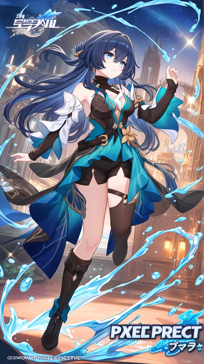 (best quality, ultra-high resolution, depth of field:1.2), (full body shot:1.2), (perfect body:1.2), (medium breasts:1.2), beautiful face, (18 years old), (fox woman), radiant eyes, (beautiful smile), (black hair), animal ears, (fluffy fox ears), (fluffy fox tail), (samba fighter outfit:1.2), (fingerless gloves:1.2), night time, (multiple points of views), standing, dynamic pose, (bioluminescence:1.2),masterpiece,score_9,score_8_up,best quality,incredibly absurdres,anime
