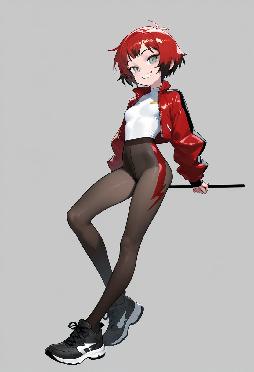 Little sarada, sentada, corpo inteiro, pernas longas e finas, transparent pantyhose , sem calcinha, pantyhose tightening the thigh, corpo magro, top curto, underboob, barriga exposta
