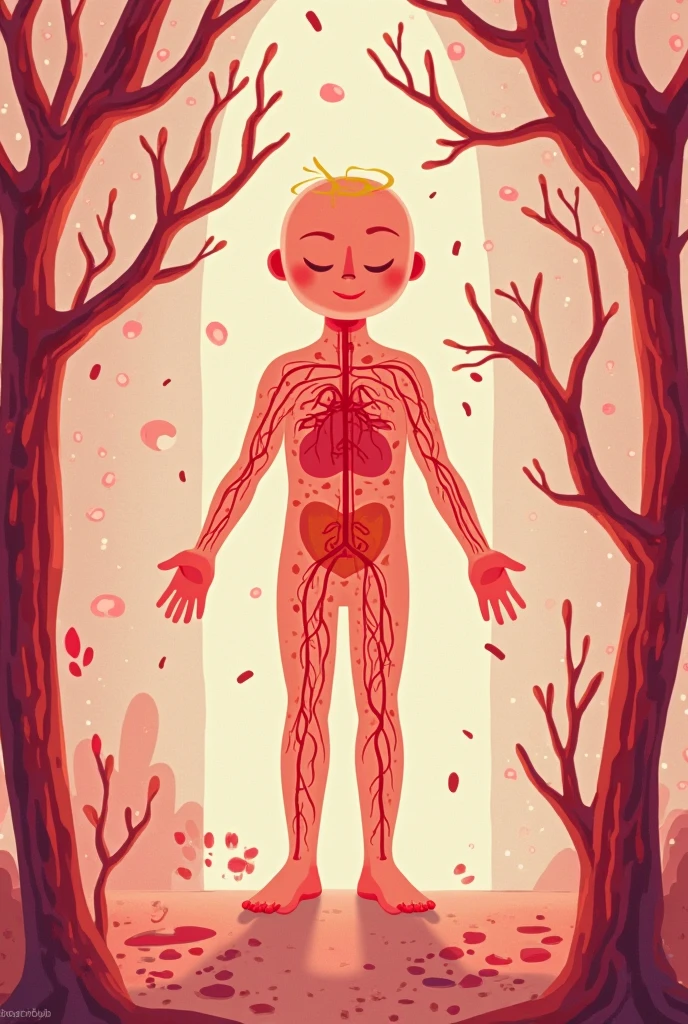 Draw a tattoo design featuring a human figure in a yoga pose, with an anatomical heart and brain floating alongside the body. A frase 'I'm doing everything I can' pode ser escrita em uma espiral ao redor da figura, symbolizing effort, balance and harmony, with subtle and elegant features." color art