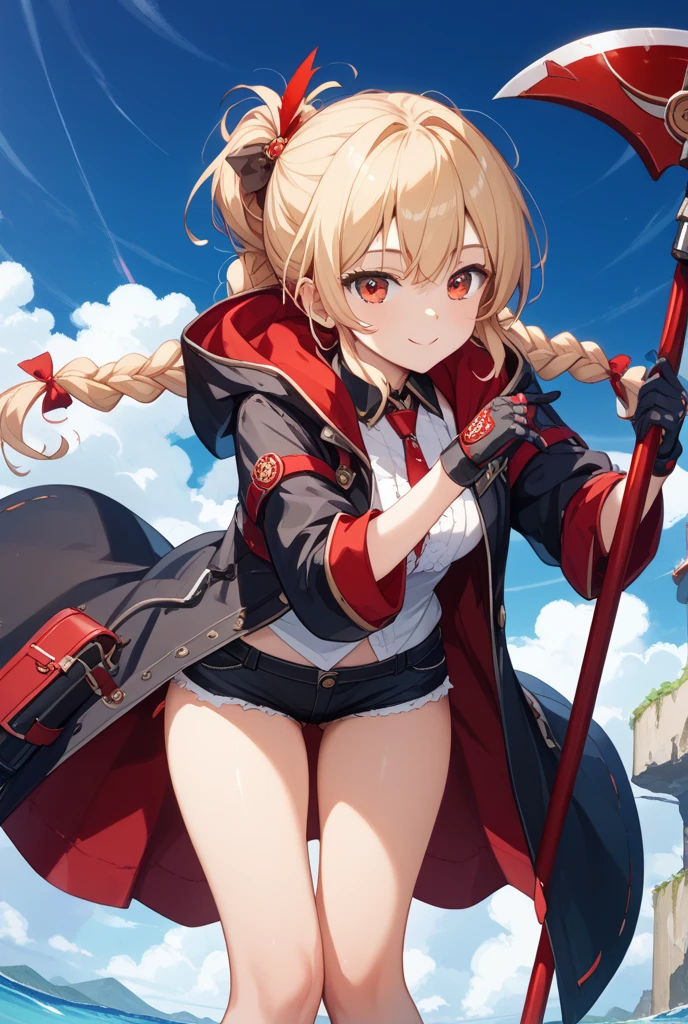 Equipment-TMP, 1 Girl,  Solitary, long hair, Tail,  crying， Looking at the audience,  Bangs,Red Sleeves,hat,
closure_mouth from,
Equipment-TMP, Bare shoulders,
stripe_hair,
masterpiece, the best_quality, clear deTails,1 Girl
 （In the wild）Stuck in the quagmire，struggle
