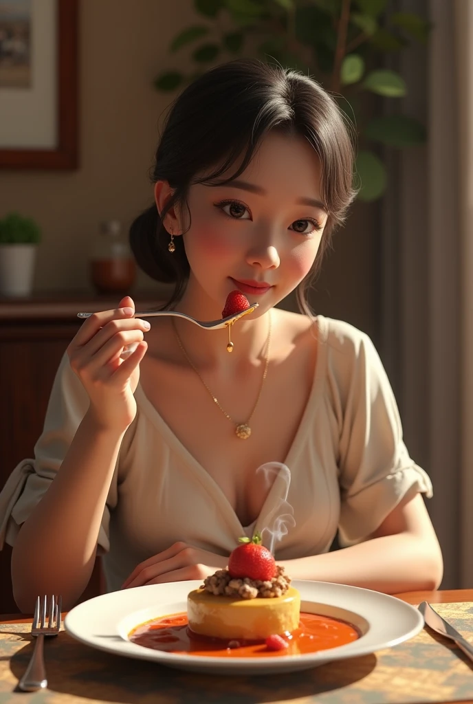 Holding strawberries