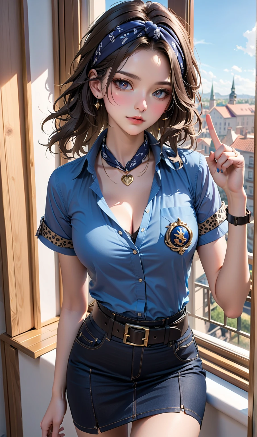 high level of detail, best quality, masterpiece, 1girl, garnet-smf, solo, jewelry, (large breast:1,7), orange-white bodysuit, bodysuit, choker, long hair, necklace, brown eyes, brown hair, looking at viewer, puffy sleeves, medium breasts, cleavage, long sleeves, pendant, black choker, covered navel, lips, black hair, skin tight, cowboy shot, collarbone, low-tied long hair, outdoors, castle, clouds, garnet from final fantasy 9, (((nsfw))), (((brown skin)))masterpiece, best quality:1.2),,(8k,highres,RAW photo,realistic,photo-realistic:1.3),(detailed skin texture,detailed cloth texture,beautiful detailed face:1.25),professional lighting,photon mapping,beautiful soft light,radiosity,physically-based rendering,raytracing, model shoot style, model shoot style, (extremely detailed CG unity 8k wallpaper), full shot body photo of the most beautiful artwork in the world,