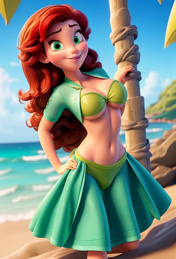 Draw Merida in a swimsuit