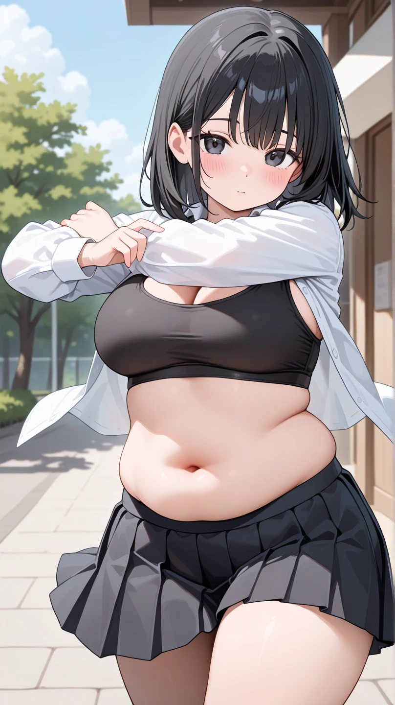 elementary student,Show on the,Colossal tits,prengant,potbelly,Puffed belly,porter's belly,Upper body,