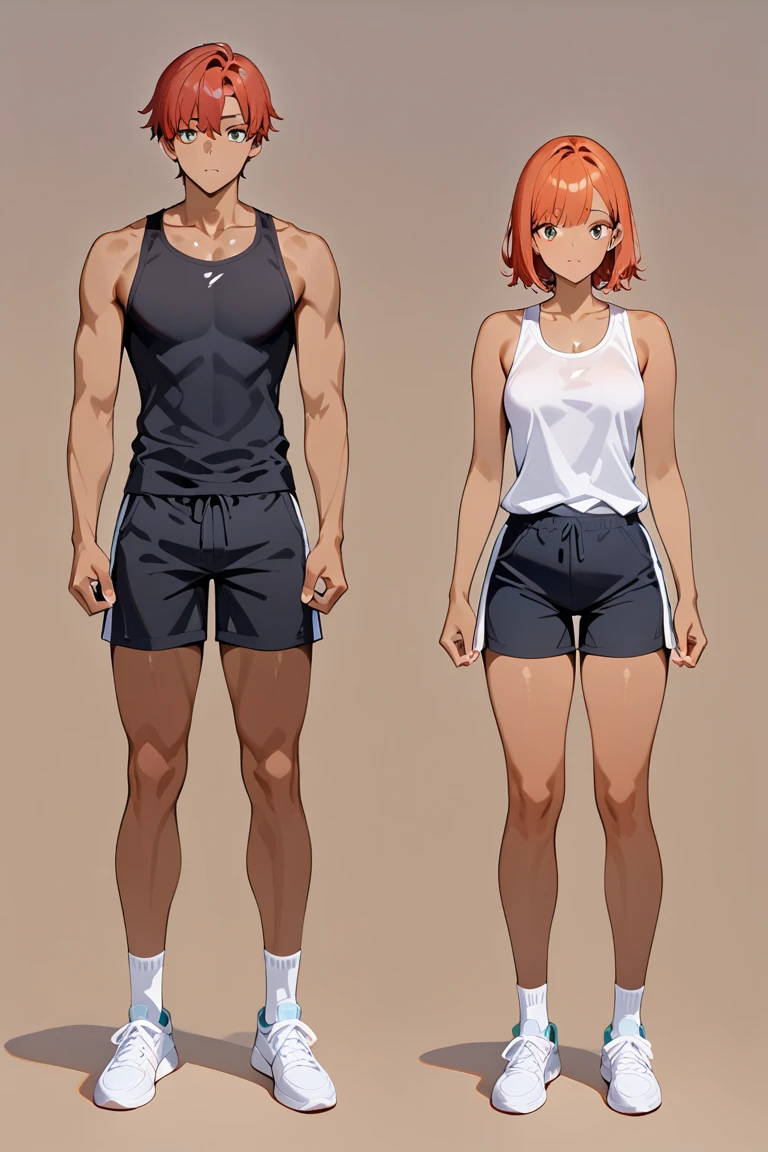 a pretty Male, he has pale blonde hair color mixed with Magenta color, and his eyes are Blue to pink, talking to a female with pink hair and blue eyes He and she are wearing an academy. Manhwa style.