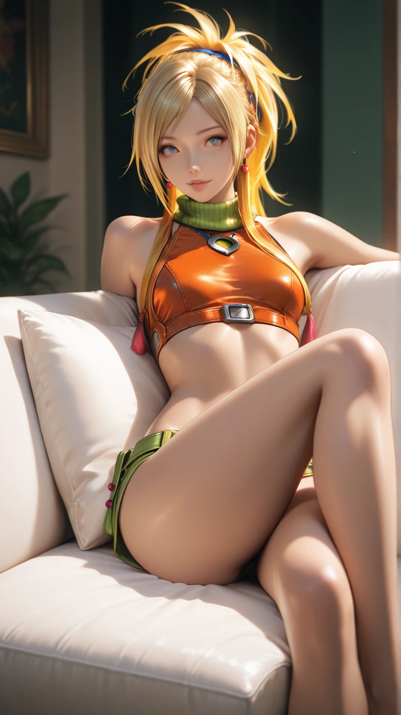 un primer plano de una mujer en bikini amarillo posando frente a un auto amarillo, lindosexyrobutts, chica anime seductora, cushart kenz, mejor valorados en pixiv, krenz cushart y artgerm, por krenz cushart, extremely detailed artistic germ, cushart, pixiv 3dcg, krenzcushart