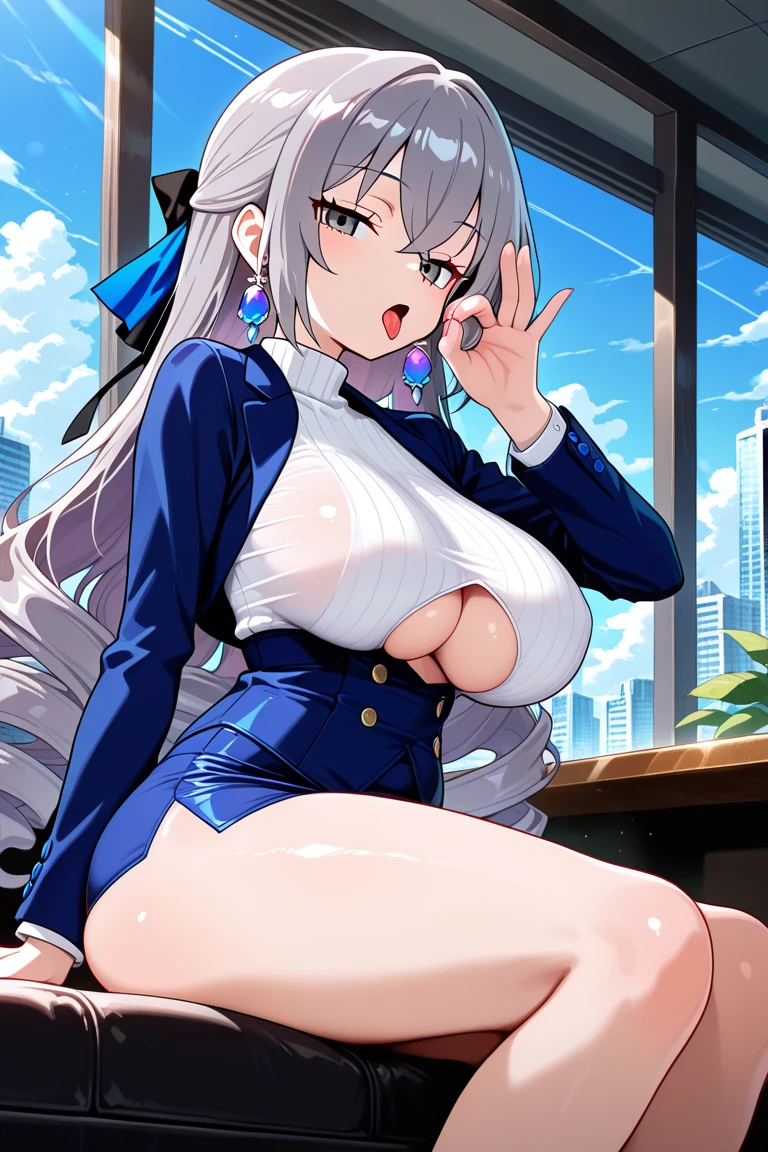 (over the shoulder pov), (Best quality: 1.5), (masterpiece: 1.5), (2.5D), (vivid colors), (1 character), (exaggerated proportions), (hentai), (perfect anatomy), (character in center), (absurd), (4k wallpaper), (eyes
detailed), (perfect hands), (perfect fingers), (beautiful skin), (glowing skin), (perfect shadows), (perfect lighting), (full body), (beautiful eyes), (masterpiece), (body voluptuous ), (pretty face), milf adult woman, blonde hair with a low and slightly disheveled ponytail, green eyes, wears glasses, wears a knee-length dress with long lace sleeves fitted at the waist and with a moderate V-neckline, cheerful and affectionate expression, mature milf face, huge breasts, huge thighs, huge butt, voluptuous body, good proportions, she is standing in the main room of a house with a broken television behind her