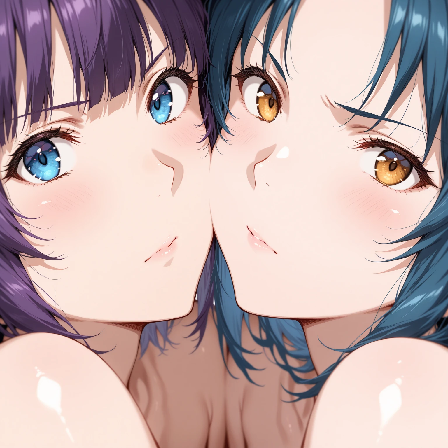 nsfw,2boys,1girl,{{{multiple boys}}}},nude,{{{gangbang}}},{{{{{double_penetration}}}}},hug,vaginal penis,anal penis,male body,on bed,from side,fellatio,((ahegao-female)), (((sweat))), (steam),