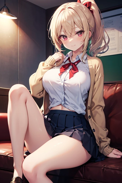 (((masterpiece, Highest quality, High resolution, 超High resolution, 4K, ))), One Girl, ((Food Wars!, Erina Nakiri)), 10 talents, 4th grade elementary school student, Slender Body, Blonde Short Bob Hair, Height: 130 cm, 5Head to Body, ((My chest is starting to swell a little, Small breasts)), In a tattered uniform, A tattered mini skirt, ((Uniforms are violently torn, Half naked, Underwear is violently torn)), Clothes are ripped to shreds, The skirt is torn to shreds, Panties tear, もっと細かく制Clothes are ripped to shreds, Lying on the ground, Gravure pose