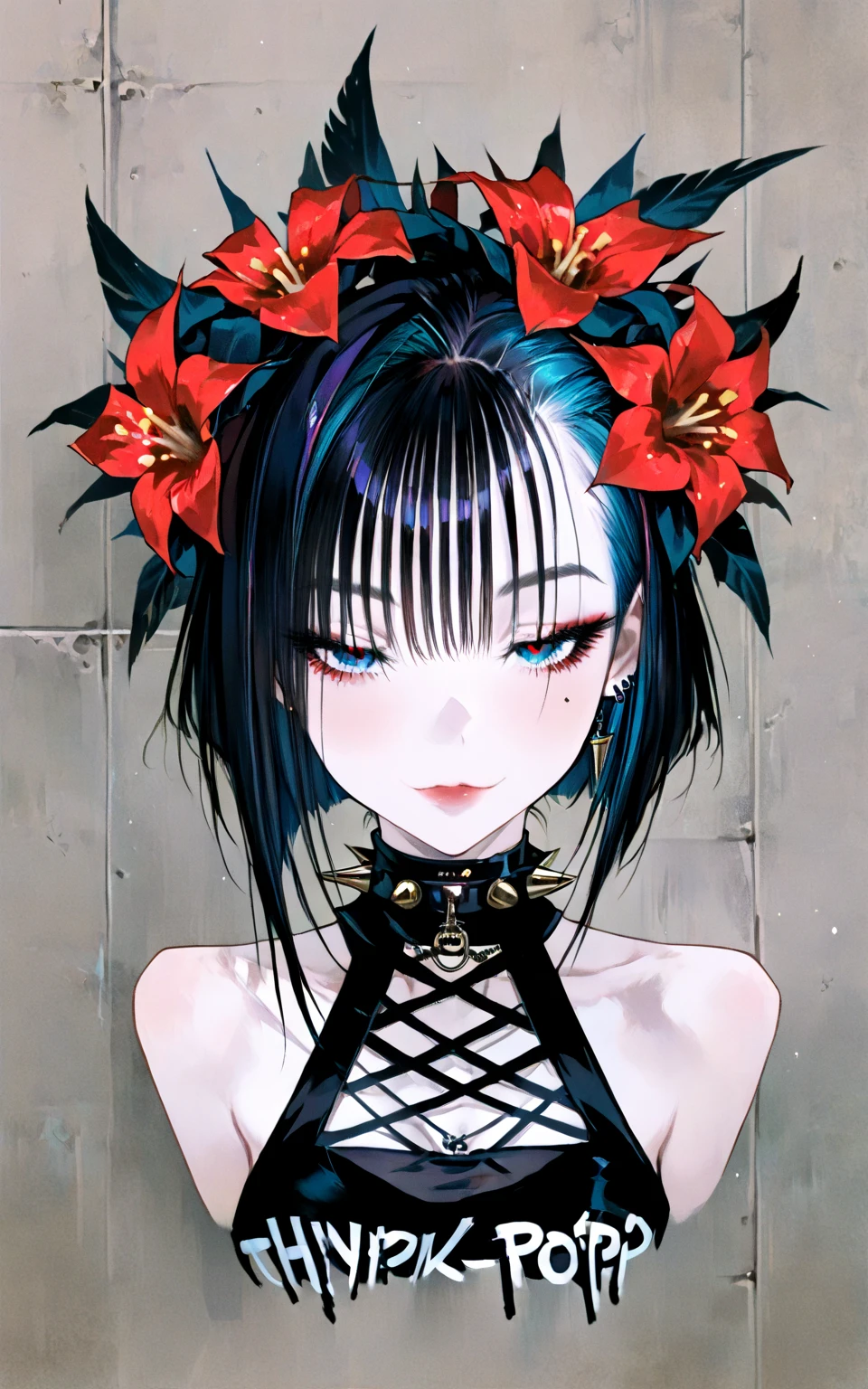 Professional fashion portrait, innovative fashion, hyper-realistic, cyberpunk, cyberpunk art, retrofuturism, aesthetic, cinematic, best quality, high quality, masterpiece, 64K, UHD, extremely detailed, 
BREAK
A super model,  striking, detailed beautiful face, detailed beautiful eyes, ((Lace wedding dress designed by Becca McCharen-Tran)), a final stand, relaxed pose, beautiful and breathtaking hairstyle, (intricate detailed hair:1.4), crazy alternate hairstyle, front ponytail, <lora:hair_style:1>, <lora:Cyberpunk_Anime_sdxl:0.6>, <lora:Innovative_Makeup:0.2>, <lora:Next_Fashion:0.2>,
BREAK
[by yunpiv:Akiyuki Shinbo:0.5],  realistic, 
break
Random blend of art background, Vanitas and Pastel Goth Art, Rose and monumental naples yellow fastigiate oval plant,  pinnately-cleft palmate leaf, brochidodromous venation, spiral, entirely lobed leaf margin,  salmon homomorphic seeds, blotchy,   , ancient civilizations, random composition, diverse textures and patterns, mix of architectural styles, natural and urban elements, vibrant colors, varying lighting conditions, richly decorated, unexpected details, high resolution, visually complex, immersive environment, this image combines historical elegance with science fiction, creating a visually stunning and imaginative artwork,  [(details:1.2): [ (many small details:1.3) : [ (many ultrasmall details: 1.2):(very detailed ultrasmall edges and microrelief:1.5):0.7 ]: 0.4 ] :0.2], <lora:xl_more_art-full_v1:1>,
break
advanced lighting techniques, high dynamic range, vivid and accurate colors, harmonious color scheme, meticulously detailed, visually stunning, emotionally engaging, sharp contrast, digital painting quality, cinematic quality, subtle shadows, Complex Shading, Immersive Depth, Advanced Rendering, Depth of Field, sharp focus, Depth and Perspective, bokeh, vintage, faded film, film grain, LUT, taken by Helmut Newton,