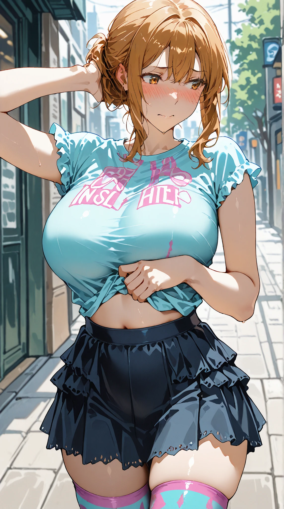 top-quality　high-level image quality　　Hypnotized busty nun　Shame disappears　Walking around the city half-naked