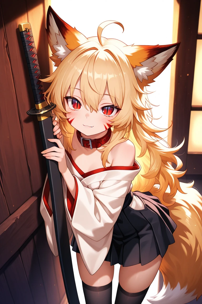 Fox
blond hair
bewitching
Japanese Beauty
Yellow eyes
Anime style
Erotic
Shoulder out