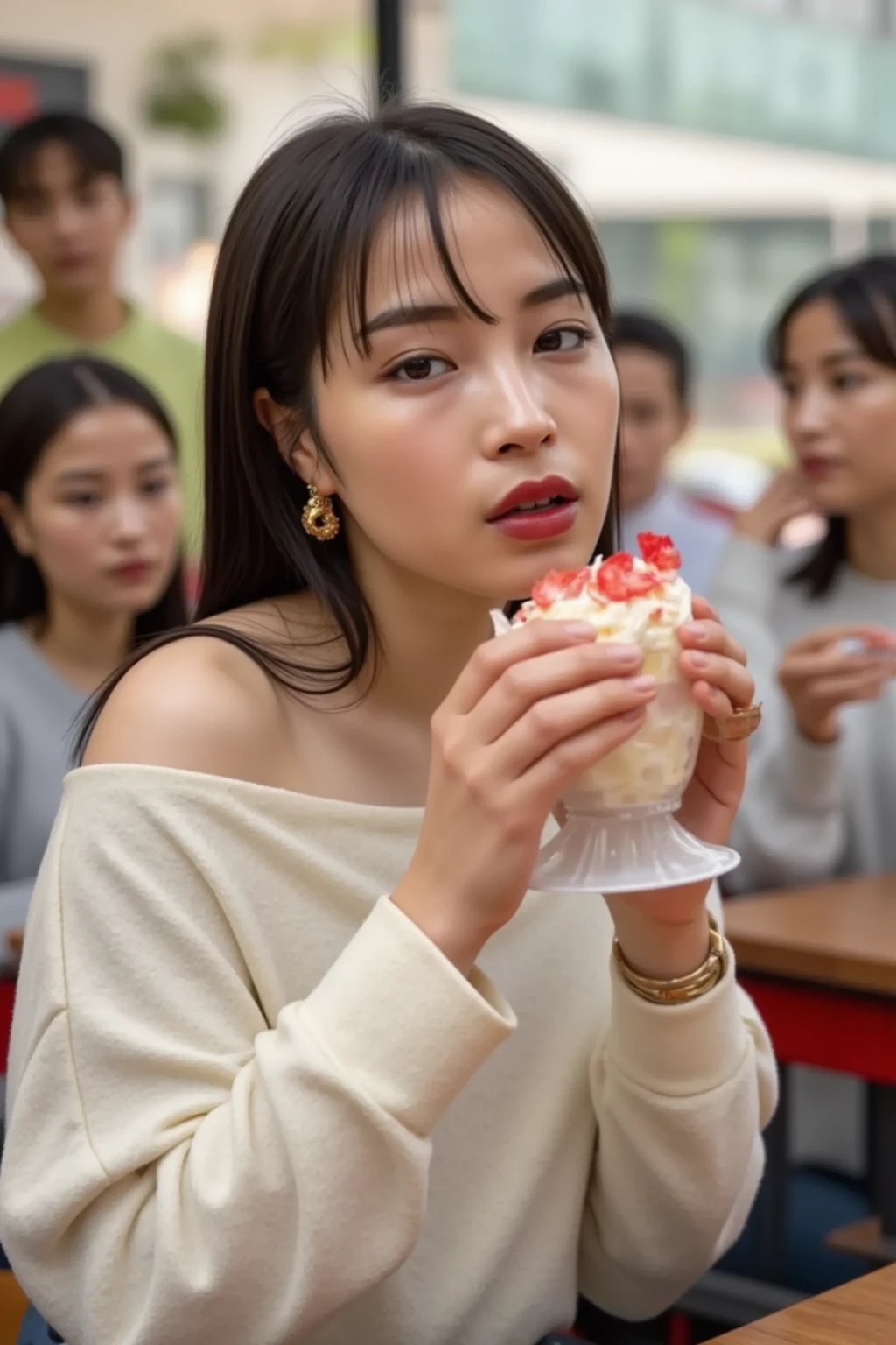 eating a lot at birthday party