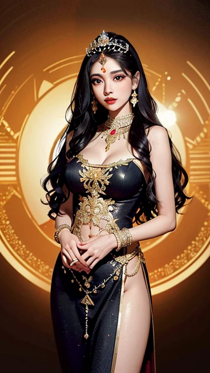 Black Hair, High resolution, Large Breasts, Big Ass, Plump, Droopy eyes, Showing teeth, Chubby, Brown Hair, bangs, Large Breasts, Underbust, See through, Many people々々々,Multiple nationalities,Each one has their own unique personality......,Stick your butt out,2 people,Keep your butt up,
A deep V-neck satin blouse with an off-the-shoulder design.,The sleeves are flared, flowing gracefully with every movement.,The blouse fits snugly, cinched slightly at the waist.,A long skirt with a slit from the waist to the hem.,The skirt's fabric, a light chiffon, sways gracefully with every step, offering glimpses of her legs.,The waist of the skirt features gold decorations inspired by stars and moons.,A wide leather belt engraved with symbols related to magic and divination accentuates her waist.,A small pouch attached to the belt allows for storage of divination tools.,シルクのスカーフを頭に巻きbangsを少し覗かせるスタイル,The scarf features symbols related to divination and constellations.,Long, wavy hair cascades from beneath a silk scarf.,A large crystal pendant shines on her chest, radiating a mystical aura.,The pendant is designed with moon and star motifs, emphasizing her image as a fortune teller., Gold hoop earrings and long tassel earrings adorn her face.,The earrings are crafted with crystals and onyx, giving off an aura of magical power.,Multiple thin bangles are layered on both wrists, clinking with every movement of her hands.,Bangles made of gold and silver are engraved with astrological symbols and runes.,A ring adorned with large gemstones, worn on multiple fingers, draws attention to her hands during fortune telling.,The ring bears an inscription reminiscent of ancient secrets.,