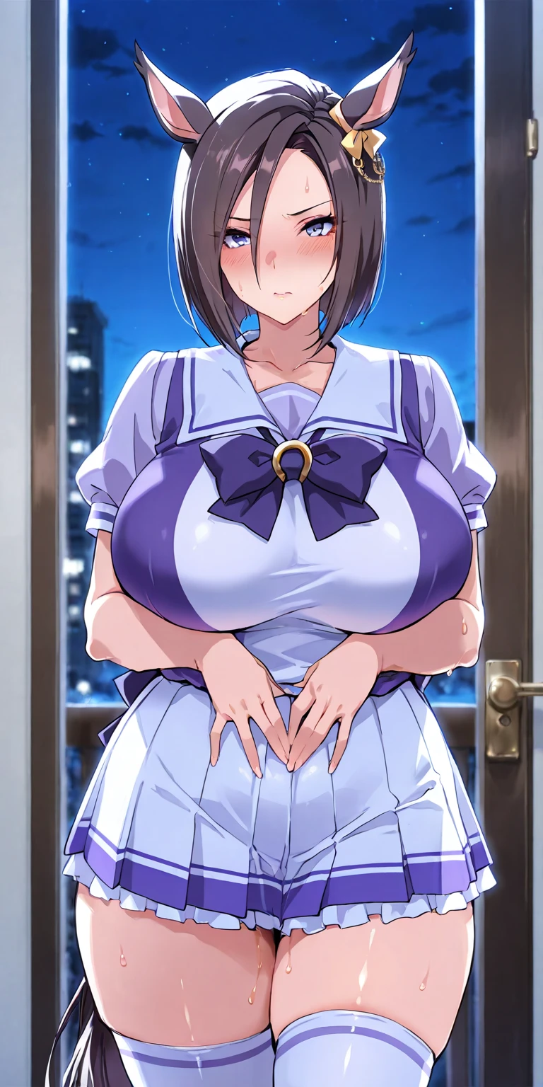 masterpiece, 1 girl, alone, Shortcuts, , Yoshizawa Kasumi (Persona)、Big Breasts, Mature Woman,Sharp eyes, bright red hair,ponytail,リボンponytail、Lilac eyes, Empty Eyes LoRA / Hollow / Hypnotic suggestion, uniform,Thick thighs, Hypnotic Pendulum,Hypnotic state,Hypnotic stateの目,squint,Open your mouth wide and vertically,ah、That is correct,Sweaty,Stuffy stuffiness,全身Sweaty,Off-shoulder white sweater,I can see the valley,Stuffy stuffiness,Steamed, (Huge breasts:1.7), Putting on a collar,Fishnet tights,Heart Nipple Sticker, High Grade, High leg,High Gradeポーズ, Slingshot Swimsuit , 1 boy,,Hugging a boy, Head between the chests / suffocate the chest, Head between the chests,Holding the boy in his arms,Little Boy Style, Highest quality, High resolution, (Huge breasts:1.6), blush, Embarrassing, smile,The whole body is sweating,Big Breasts,Big Ass,Thick thighs,Ofeet,Ahegao,Sticking out tongue,Sexy Bunny,Hugging a boy