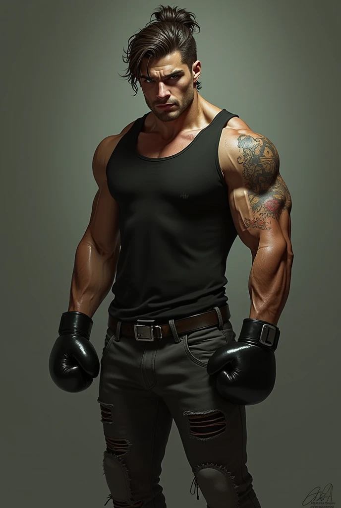 ((masterpiece)), ((best quality:1.2)), high resolution, 8K, (extremist_actual:1.3), (photoactual:1.4), Male focus, 1 boy, backwards have, arms, Vest, solitary, white Vest, 步gun, Pants, wristwatch, gun, Keep arms, muscular, Keep, watch, assault 步gun, Baseball cap, Keep gun, have, short hair, black Pants, Big bulge,Excellent J8,Chest muscles, muscular male, looking at the audience, Brown eyes, 仅have的, Jewelry, Black Hair, bracelet, actual,Perfect hand details